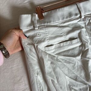 White Tailored Pants Lululemon